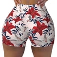 thumbnail image 1 of Rocae Lilies Flowers for Women's Quick-Dry Running Shorts,Ladies Active Athletic Apparel Yoga Workout Gym Running Volleyball Spandex Shorts Small, 1 of 9