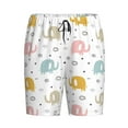 thumbnail image 1 of Rocae Little Elephant for Men's Soft Sleep Pajama Shorts, Waistband and Pockets, 1 of 9