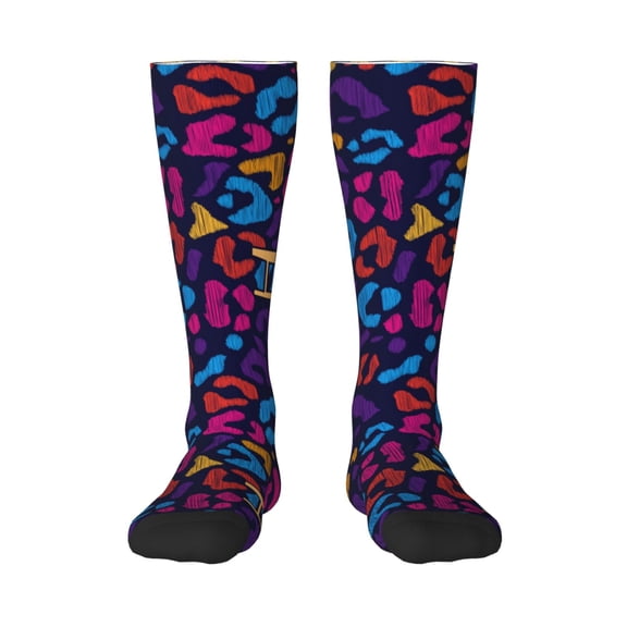 Rocae Llama Alpaca for Novelty Casual compression Socks For Women Men Contrast Color Stockings