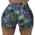 thumbnail image 1 of Rocae Magic Toads in Hats for Women's Quick-Dry Running Shorts,Ladies Active Athletic Apparel Yoga Workout Gym Running Volleyball Spandex Shorts Medium, 1 of 9