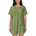 thumbnail image 1 of Rocae Mallard Duck for Two Piece Sleepwear Pajamas Sets for Women Soft Short-Sleeved Pjs with Lounge Shorts -3X-Large, 1 of 6