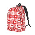 thumbnail image 1 of Rocae Maple Leaves1 for Durable Canvas Backpack Leisure Large Bag Travel Rucksack Multi-function Backpack, 1 of 8
