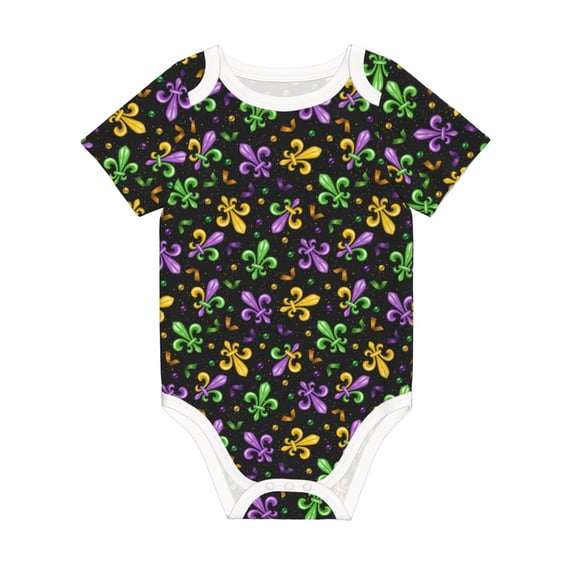 Rocae Mardi Gras Carnival4 for Baby Climbing Clothes Soft Baby Romper for Active Infants Comfortable and Breathable Crawling Jumpsuit Unisex Baby Outfit 6 Months