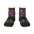 thumbnail image 1 of Rocae Mardi Gras5 for Premium Adult Socks,Comfortable, Breathable, and Durable Socks, Perfect for Everyday Wear, 1 of 7