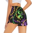 thumbnail image 1 of Rocae Mardi Gras6 for Women's Athletic Shorts Quick Dry Workout Hiking Shorts With Pockets for Running, Yoga, Gym, Sports Large, 1 of 9