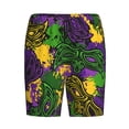 thumbnail image 1 of Rocae Mardi Gras7 for Men's Soft Sleep Pajama Shorts, Waistband and Pockets, 1 of 9