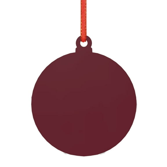 Rocae Maroon for Acrylic Christmas Pendant Ornament for Festive Decor Hanging Pendant,Perfect for Home and Office-Round Shape