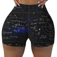 thumbnail image 1 of Rocae Mathematica Science for Women's Quick-Dry Running Shorts,Ladies Active Athletic Apparel Yoga Workout Gym Running Volleyball Spandex Shorts Medium, 1 of 9