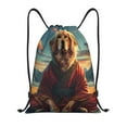 thumbnail image 1 of Rocae Meditating Golden Retriever for Gym Bag Drawstring Bags Gym Backpack for Gym, Travel, Sports, Swimming, Beach-Medium, 1 of 6