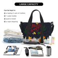 thumbnail image 1 of Rocae Merry Christmas Elk for Travel Shoulder Bag Top Handle Handbag with Yoga Mat Buckle for Gym, Work, Travel, 1 of 7