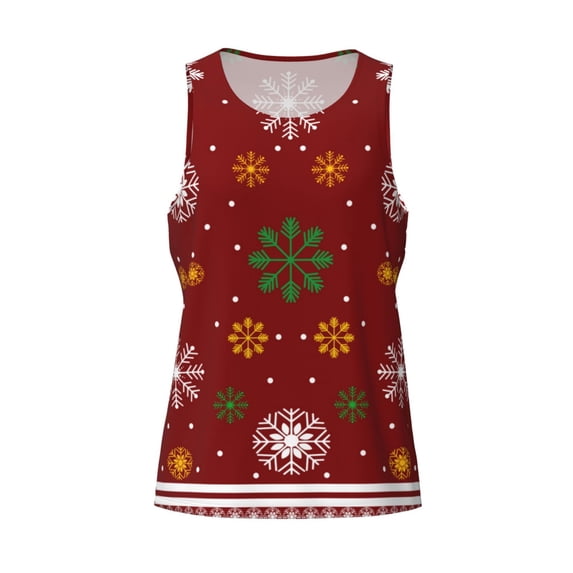 Rocae Merry Christmas for Men's Workout Tank Top Men's Running Tank Top Dry Fit Athletic Workout Tank Tops4X-Large