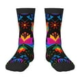 thumbnail image 1 of Rocae Mexican Flower Traditional1 for Girls Boys Crew Socks,Children's Socks, Kids Socks, Toddler Socks: Daily Wear with Kids School Uniform, 1 of 5