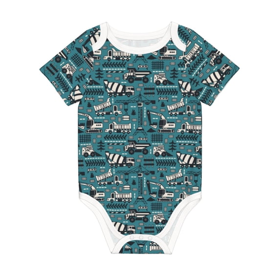 Rocae Modern Excavator for Baby Climbing Clothes Soft Baby Romper for Active Infants Comfortable and Breathable Crawling Jumpsuit Unisex Baby Outfit 12 Months