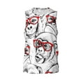 thumbnail image 1 of Rocae Monkey for Men's Basketball Jersey Lightweight and Breathable Athletic Tank Top,Quick-Drying Sports Jersey 3X-Large, 1 of 9