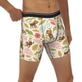 thumbnail image 1 of Rocae Monkeys in the Jungle for Stretch Moisture-Wicking Underwear,Men's Underwear Boxer Briefs Large, 1 of 9