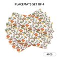 thumbnail image 1 of Rocae Mushrooms Printed Heat Resistant Place Mats,Classic Hemstitch Cloth Fabric Placemats Imitation Linen Place Mat Table Mats 18x12 inch, 1 of 9
