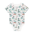 thumbnail image 1 of Rocae Music Lover Dinosaur for Baby Climbing Clothes Soft Baby Romper for Active Infants Comfortable and Breathable Crawling Jumpsuit Unisex Baby Outfit 6 Months, 1 of 8
