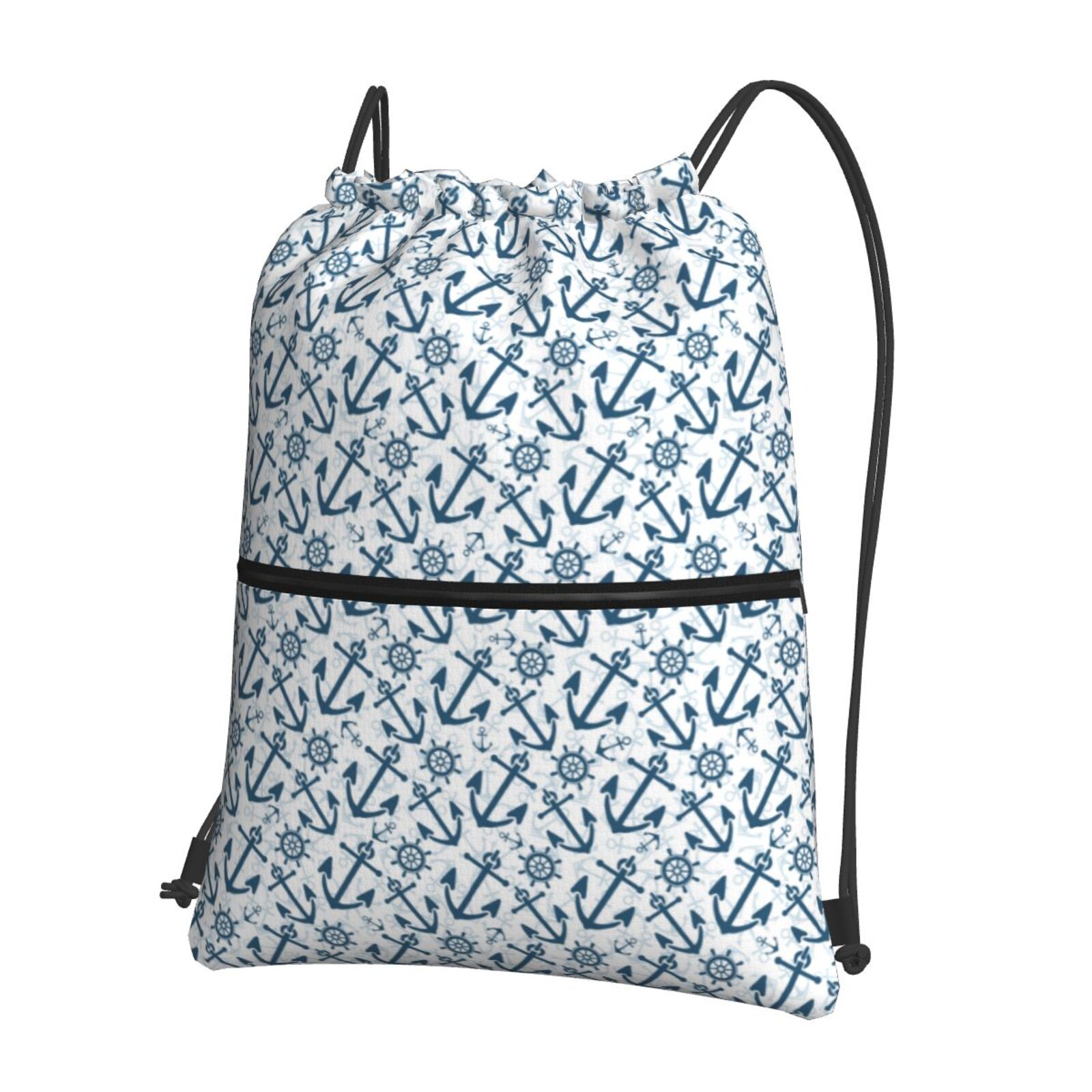 Rocae Nautical Theme Anchors for Drawstring zipper Backpack Gym ...