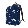 thumbnail image 1 of Rocae Nautical Themed Simple Anchors for Durable Canvas Backpack Leisure Large Bag Travel Rucksack Multi-function Backpack Small, 1 of 1