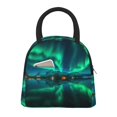 thumbnail image 1 of Rocae Northern Lights for Leakproof Lunch Box for Adults, Wide Opening Lunch Tote Bag, Reusable Lunch Cooler Bag, 1 of 6