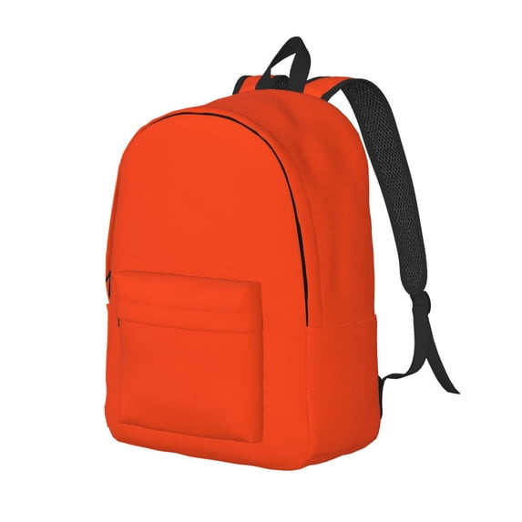 Rocae Orange for Canvas College Laptop Backpack for Men Women-Small