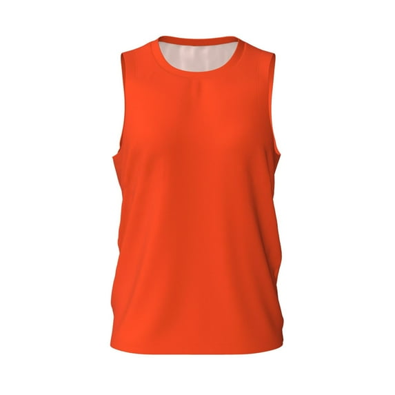 Rocae Orange for Men's Basketball Jersey Lightweight and Breathable Athletic Tank Top,Quick-Drying Sports Jersey Small