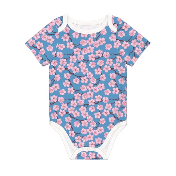 Rocae Orchids Flowers for Baby Climbing Clothes Soft Baby Romper for Active Infants Comfortable and Breathable Crawling Jumpsuit Unisex Baby Outfit 9M