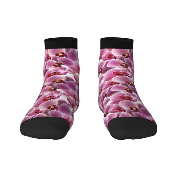 Rocae Orchids Flowers for Premium Adult Socks,Comfortable, Breathable, and Durable Socks, Perfect for Everyday Wear