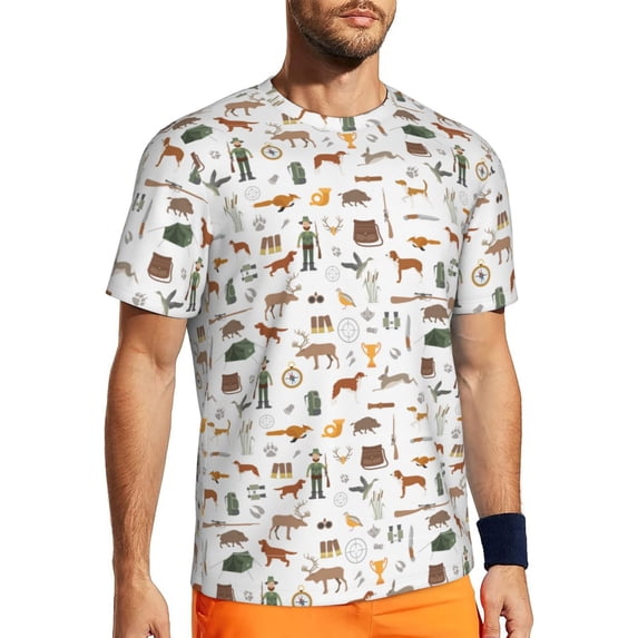 Rocae Outdoor Living for Men's Mesh Quick-Dry Short Sleeve Workout T-Shirt,Mens Crew Neck Tee Lightweight Soft Classic T Shirts X-Small