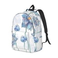 thumbnail image 1 of Rocae Pale Blue Lotus Flowers for Durable Canvas Backpack Leisure Large Bag Travel Rucksack Multi-function Backpack Medium, 1 of 4
