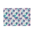 thumbnail image 1 of Rocae Palm Leaves Printed Heat Resistant Place Mats,Classic Hemstitch Cloth Fabric Placemats Imitation Linen Place Mat Table Mats 18x12 inch, 1 of 5