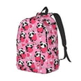 thumbnail image 1 of Rocae Panda Heart Valentine for Durable Canvas Backpack Leisure Large Bag Travel Rucksack Multi-function Backpack, 1 of 1