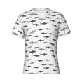 thumbnail image 1 of Rocae Party Shark Cute for Men's Moisture-Wicking Crew Tee - T-Shirt for Sports, Outdoor Activities, and Casual WearSmall, 1 of 9