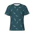 thumbnail image 1 of Rocae Party Shark Cute for Men's Moisture-Wicking Crew Tee - T-Shirt for Sports, Outdoor Activities, and Casual Wear, 1 of 9