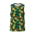 thumbnail image 1 of Rocae Pineapples with Palm Leaves for Men's Basketball Jersey Lightweight and Breathable Athletic Tank Top,Quick-Drying Sports Jersey Small, 1 of 9