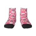 thumbnail image 1 of Rocae Pink Christmas Cheer for Premium Adult Socks,Comfortable, Breathable, and Durable Socks, Perfect for Everyday Wear, 1 of 7