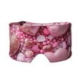 thumbnail image 1 of Rocae Pink Glitter Heart Candy for Sleep Mask for Sleeping, Soft and Skin Friendly Full Eye Covers for Women/Men,Fully Adjustable Strap Sleep Eye And Ear Muffs, 1 of 7