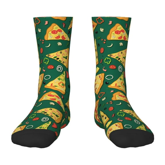 Rocae Pizza for Girls Boys Crew Socks,Children's Socks, Kids Socks, Toddler Socks: Daily Wear with Kids School Uniform