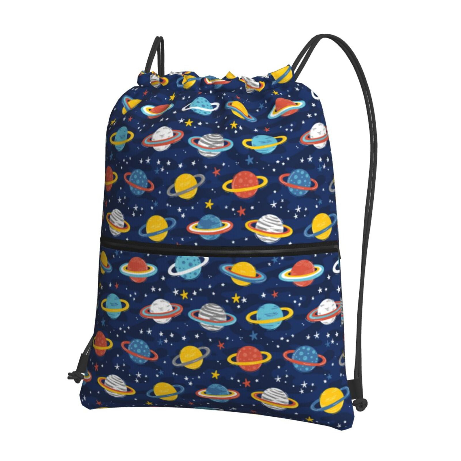 Rocae Planets And Stars for Drawstring zipper Backpack Gym Backpack Bag ...