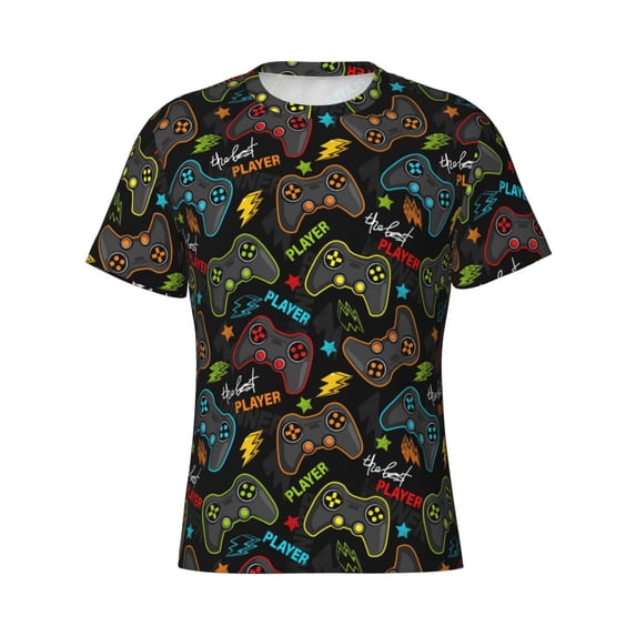 Rocae Play Game3 for Men's Moisture-Wicking Crew Tee - T-Shirt for Sports, Outdoor Activities, and Casual WearSmall