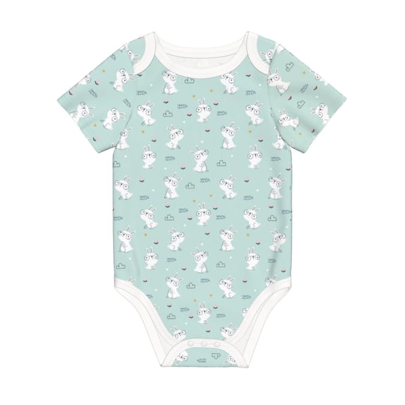 Rocae Playing Rabbit for Baby Climbing Clothes Soft Baby Romper for Active Infants Comfortable and Breathable Crawling Jumpsuit Unisex Baby Outfit 2 Years