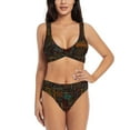 thumbnail image 1 of Rocae Polynesian Turtles for Bikini Set for Women Two Piece Sexy High Swimsuits Split Crossover Bikini, 1 of 1