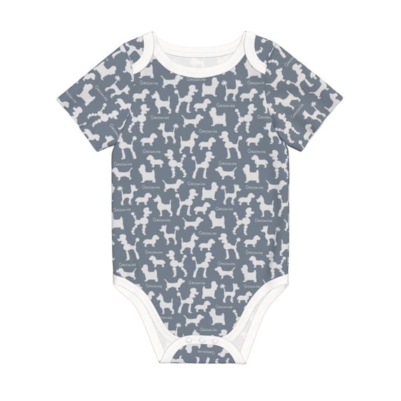 Rocae Poodle Dog for Baby Climbing Clothes Soft Baby Romper for Active Infants Comfortable and Breathable Crawling Jumpsuit Unisex Baby Outfit 3 Months