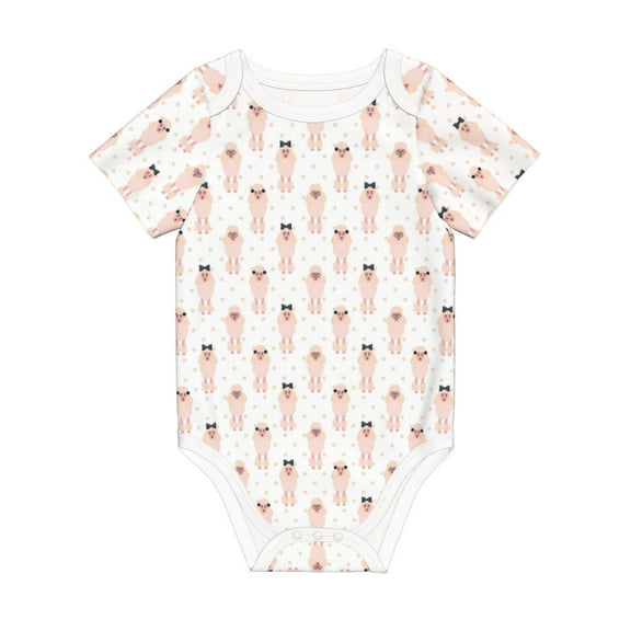 Rocae Poodle Dog for Baby Climbing Clothes Soft Baby Romper for Active Infants Comfortable and Breathable Crawling Jumpsuit Unisex Baby Outfit 9M