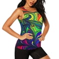 thumbnail image 1 of Rocae Pride Rainbow for Women's Workout Tank Top Lightweight Sleeveless Fit Tops- Moisture-Wicking, BreathableXX-Large, 1 of 9