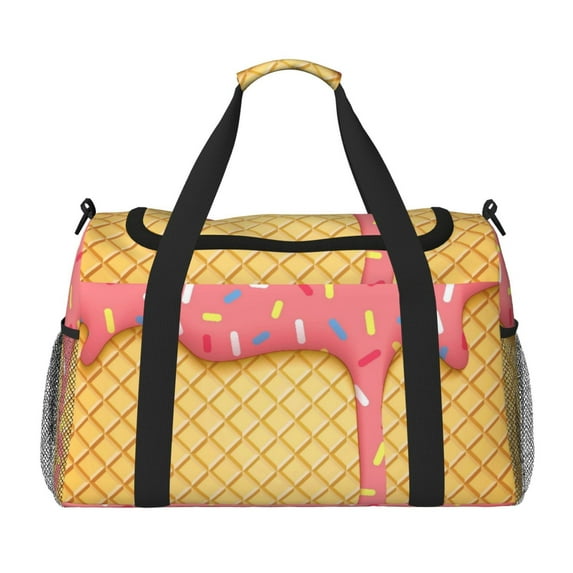 Rocae Print Hand Travel Bag Travel Duffel Bag and Fitness Bag, Women's Waterproof Weekend Tote, Men's Travel and Fitness Essentials
