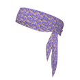 thumbnail image 1 of Rocae Pugs and Flowers Printed Tie Headband Hair Band Unisex Tie Sport Tie Back Headband for Basketball, Running, Tennis, Karate, Athletics, 1 of 9