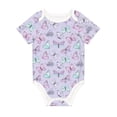 thumbnail image 1 of Rocae Purple Butterfly for Baby Climbing Clothes Soft Baby Romper for Active Infants Comfortable and Breathable Crawling Jumpsuit Unisex Baby Outfit 3 Months, 1 of 8