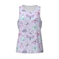 thumbnail image 1 of Rocae Purple Butterfly for Men's Workout Tank Top Men's Running Tank Top Dry Fit Athletic Workout Tank TopsLarge, 1 of 9
