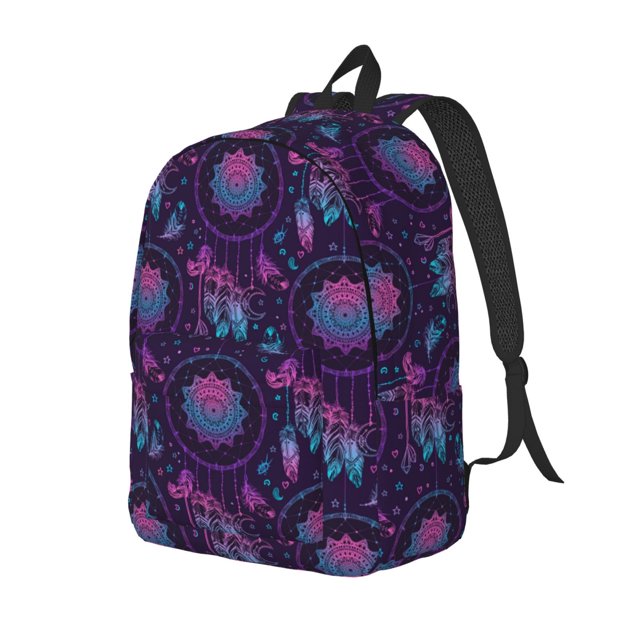 Rocae Purple Dreamcatcher1 for Canvas College Laptop Backpack for Men